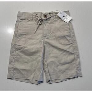 Hope & Henry Size 6 Linen Organic Blend Shorts Adjustable Waist Classic Preppy